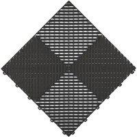 Swisstrax Ribtrax Pro Interlocking Floor Tiles Jet Black 19mm 25 Pack (365YU)