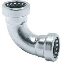 Tectite Sprint Chrome-Plated Copper Push-Fit Equal 90 Elbow 15mm (366FJ)
