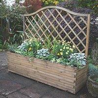 Forest Venice Rectangular Garden Planter Natural Timber 500mm x 1800mm x 1533mm (366KP)