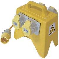 Carroll & Meynell 16A 4-Way Site Splitter 5m 110V (36778)