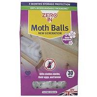 Zero In Clothes Moth Balls 2g 30 Pack (368KH)