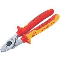 Knipex VDE Cable Shears 6 1/4" (165mm) (3697F)