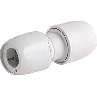 Hep2O Plastic Push-Fit Equal Couplers 15mm 10 Pack (3698F)