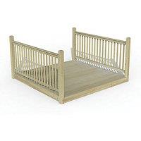 Forest Ultima Decking Kit with 2 x Balustrades 2.4m x 2.4m (369FL)