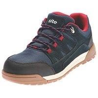 Site Scoria Size 12 Navy Blue/Red Steel Toe Cap Safety Trainers (369PT)