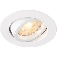 Saxby Cast Tilt Recessed Downlight Gloss White (369VX)