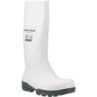 Dunlop Work-It Size 9 White Steel Toe Cap Safety Wellies (369XH)