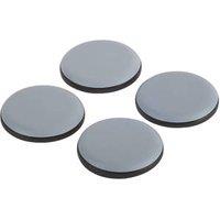 Fix-O-Moll Grey Round Self-Adhesive Easy Gliders 40mm x 40mm 4 Pack (370KF)