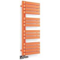 Terma 1110mm x 500mm 2605BTU Orange Flat Designer Towel Radiator (370RH)