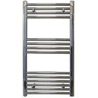 Towelrads 800mm x 400mm 655BTU Chrome Flat Towel Radiator (370RY)