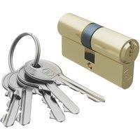 Smith & Locke 6-Pin Double Cylinder Lock 30-30 (60mm) Polished Brass (370TL)