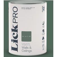 LickPro 5Ltr Green BS 14 C 39 Vinyl Matt Emulsion Paint (370TM)