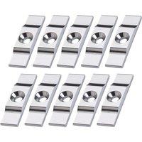 Essentials Turn Button Catches Chrome 38mm x 9mm 10 Pack (371TA)