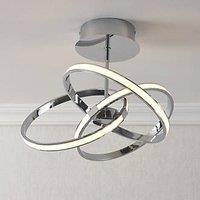 Quay Design Remi LED Semi-Flush Light Chrome 28W 1870lm (371VG)