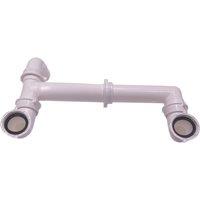 ETAL Double Bowl Sink Kit White 45mm (371VN)