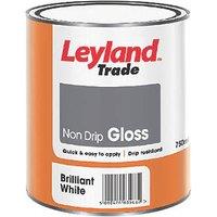 Leyland Trade 750ml White Gloss Solvent-Based Trim Paint (37216)