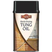 Liberon 1Ltr Clear Natural Solvent-Based Interior Wood Tung Oil (3722F)