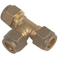 Flomasta Brass Compression Equal Tee 10mm (37235)