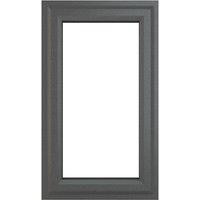 Crystal Left-Hand Opening Clear Double-Glazed Casement Anthracite Grey uPVC Window 610mm x 820mm (372JP)