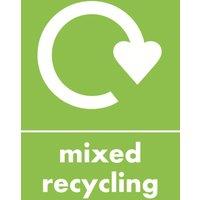 Essentials Mixed Recycling Sign 297mm x 210mm (372YU)
