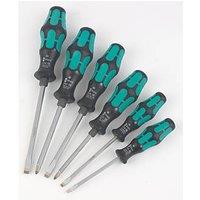 Wera 334 SK/6 Kraftform Plus Mixed Screwdriver Set 6 Pieces (373FW)