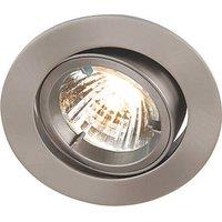 Knightsbridge Tilt Recessed Downlight Brushed Chrome (373GA)