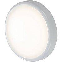 Knightsbridge BT14ACT Indoor & Outdoor Round LED CCT Adjustable Bulkhead White 14W 1130 - 1260lm (374GE)