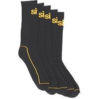 Site Willstrop Work Socks Black 7-11 5 Pairs (374PC)