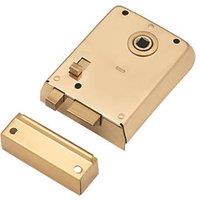 Smith & Locke Rim Lock Polished Brass 105mm x 81mm (374PX)