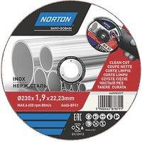 Norton Stainless Steel Cutting Disc 230mm (9") x 22.2mm (3751V)