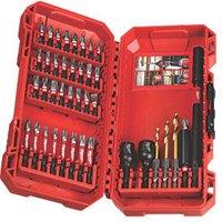 Milwaukee SHOCKWAVE 1/4" Hex Shank Mixed Impact Duty Bit Set CD D/Drive 40 Pieces (375GE)