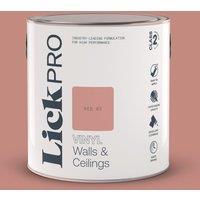 LickPro 2.5Ltr Red 03 Vinyl Matt Emulsion Paint (375TM)