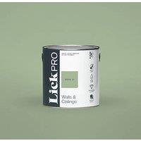 LickPro Max+ 2.5Ltr Green 14 Matt Emulsion Paint (376JY)
