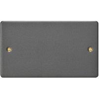 Varilight 2-Gang Blanking Plate Graphite Grey (376YT)
