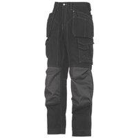 Snickers 3223 Floorlayer Work Trousers Grey/Black 35" W 30" L (37795)