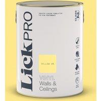 LickPro 5Ltr Yellow 06 Vinyl Matt Emulsion Paint (377TM)