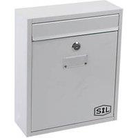 Smith & Locke Compact Post Box White Powder-Coated (3780P)
