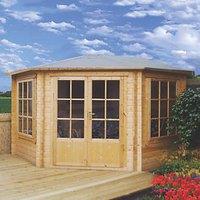 Shire Alcala 9' 6" x 9' 6" (Nominal) Hip Timber Log Cabin (37820)