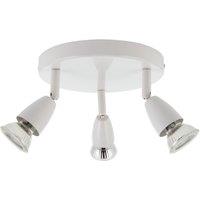 Saxby Amalfi Round 3-Light Spotlight Gloss White (379VX)