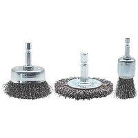 Norton Straight Shank Preparation Brush Set 3 Pieces (380JF)