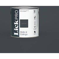 LickPro Max+ 2.5Ltr Black 04 Matt Emulsion Paint (380JY)