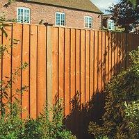 Rowlinson Vertical Board Feather Edge Fence Panels Natural Timber 6' x 4' Pack of 3 (380PR)