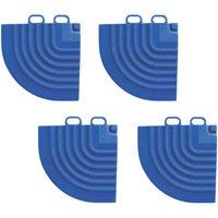 Swisstrax Ribtrax Pro Corner Royal Blue 63mm x 63mm 4 Pack (380YU)
