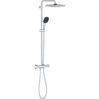 Grohe Vitalio Comfort 250 HP Rear-Fed Exposed Chrome Thermostatic Shower System (380YX)