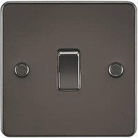 Knightsbridge 10AX 1-Gang 2-Way Light Switch Gunmetal (381TX)