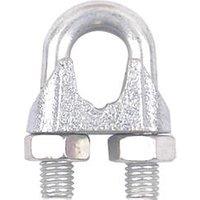 Diall M8 Rope Clips Zinc-Plated 10 Pack (382HT)