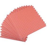 Essentials Interlocking Floor Tiles Red 20mm 12 Pack (382PH)
