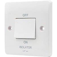 Vimark 10A 1-Gang 3-Pole Fan Isolator Switch White (382PV)