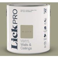 LickPro 2.5Ltr Green BS 12 B 21 Vinyl Matt Emulsion Paint (382TM)