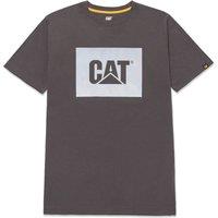 CAT Graphic Short Sleeve Tee Shirt Grey Large 41" Chest (382XV)